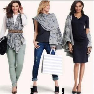 CAbi Gigi Shawl Wrap Sweater Poncho Cape Animal